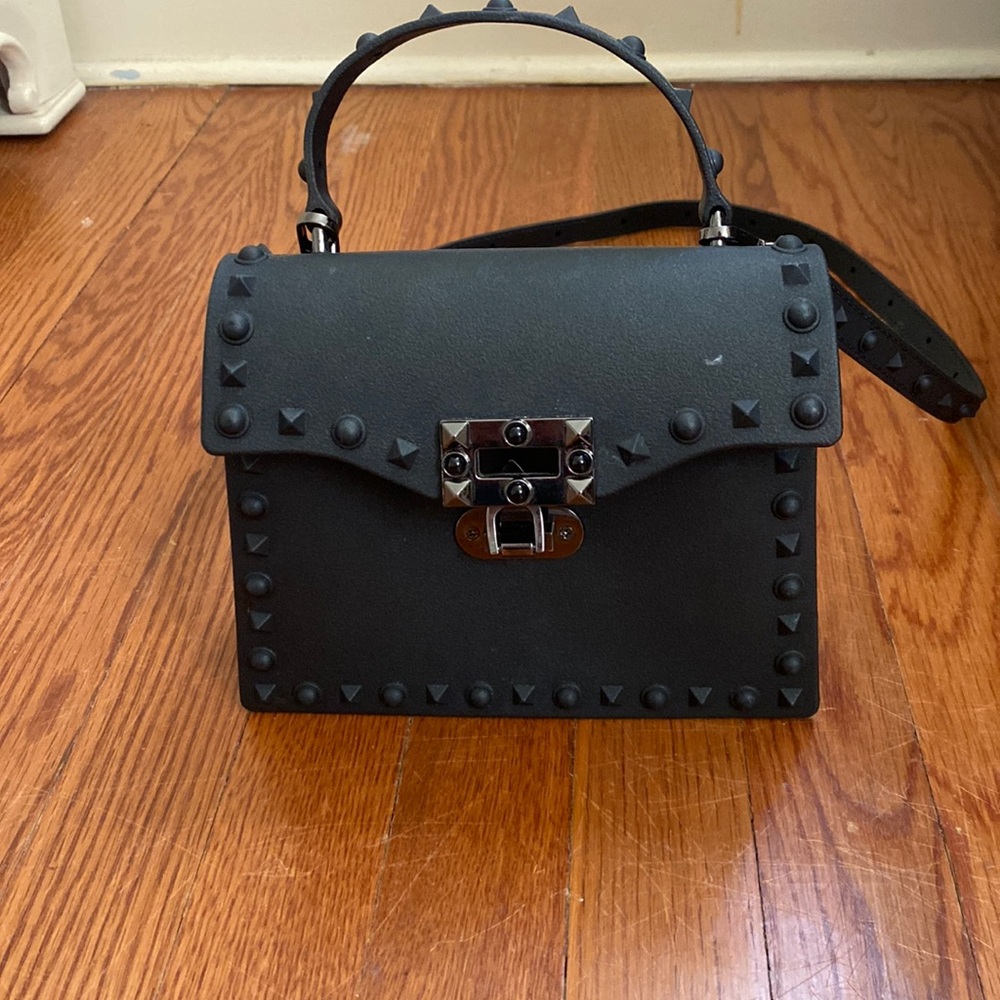 Small rubber cross body bag